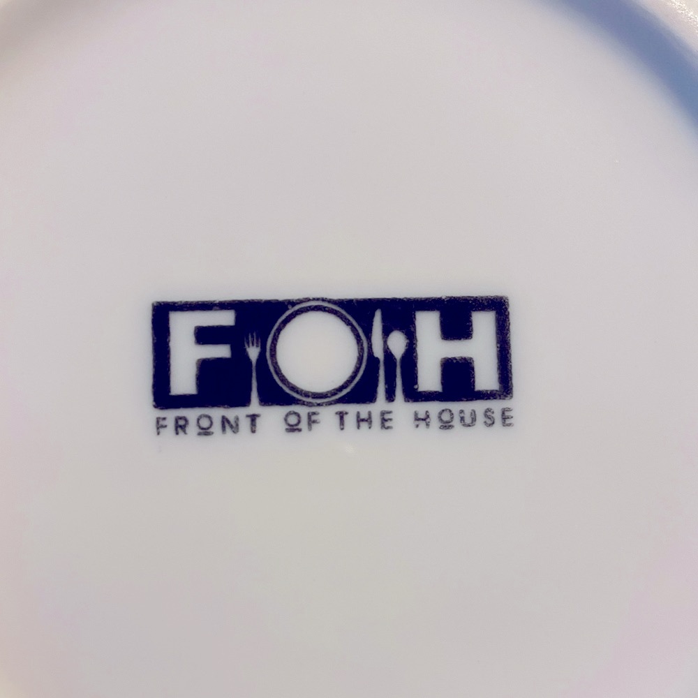32 oz Front of the House slanted large Serving  bowl- white